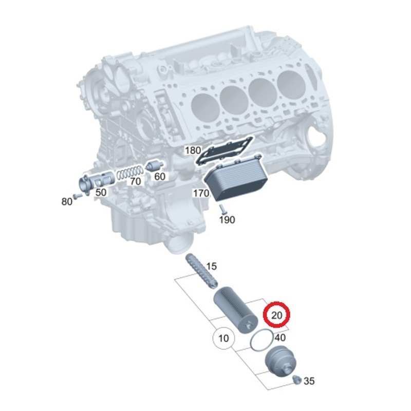 ベンツ Sクラス(W222) 222183用 純正エンジンオイル＋オイルフィルターセット Mercedes-Benz メルセデス・ベンツ |  LINEショッピング