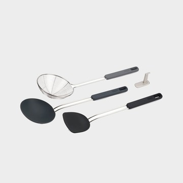 Joseph Joseph Nest系列 中式料理鏟匙三件組(含壁貼掛勾)