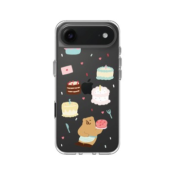 iPhone Air Clear Case（相機按鈕） 透明 - 咻咻熊 XiuXiubear - 蛋糕日