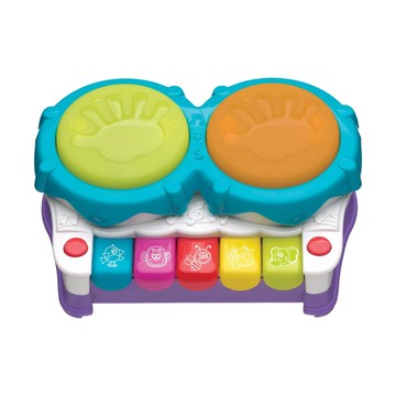 playgro 培高 二合一聲光小鋼琴套裝 適用年齡1-3歲  1盒  19.5 x 24 x 9cm