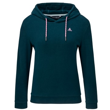 女款經典保暖連帽衫(A2PS2561W深藍/絨毛保暖/素面百搭/親膚彈性/刷絨帽T/都會休閒)