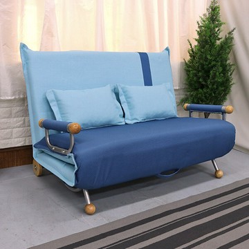 艾莉絲多功能雙人沙發床椅 沙發 和室椅 沙發床 附輪好移動 贈同色抱枕(2色可選)