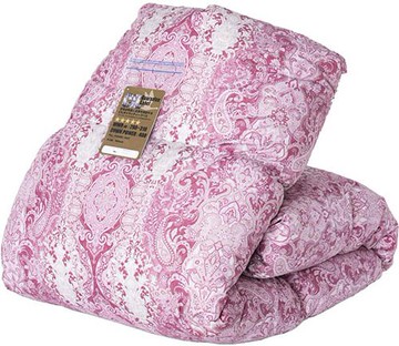 TANCE GEN【日本代購】羽絨被 白鴨絨93% 400dp 1.2kg 除臭抗菌日本製-花紋粉色
