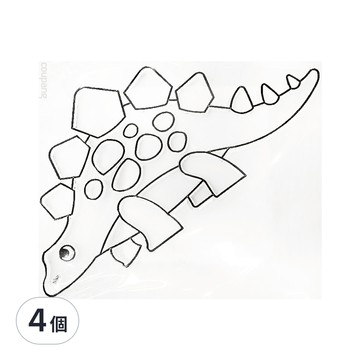 AMOS 阿摩司 壓克力模型版 劍龍 S51 小款  劍龍 透明色  4個