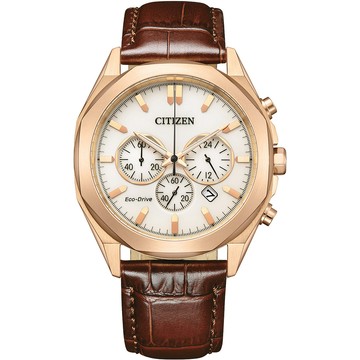 CITIZEN 八角光動能紳士計時手錶 開學新裝備 CA4593-15A