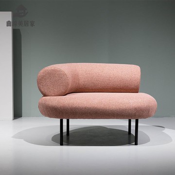 北歐奶茶店小 沙發網紅款 沙發懶人休閑三人 沙發客廳小戶型家具組合qxm8281