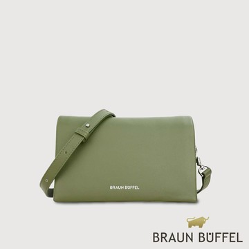 【BRAUN BUFFEL德國小金牛】台灣總代理 柯琳姆 斜背包-海藻綠/BF862-11-SP