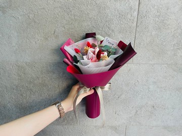 紙鈔花束、母親節花束、乾燥花束