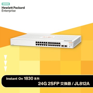 HPE Networking Instant On 1830 24G 2SFP 24埠智慧型網管交換器(JL812A)