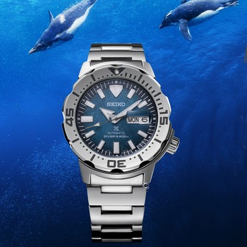 SEIKO 精工 Prospex 愛海洋 南極企鵝 200米潛水機械錶-42.4mm(SRPH75K1/4R36-11C0G)_SK040
