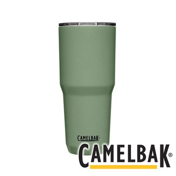 【CAMELBAK】Tumbler 不鏽鋼雙層真空保溫杯/保冰 900ml『灰綠』露營 戶外 旅遊 運動 野餐 保溫杯 保冰 C2390301085