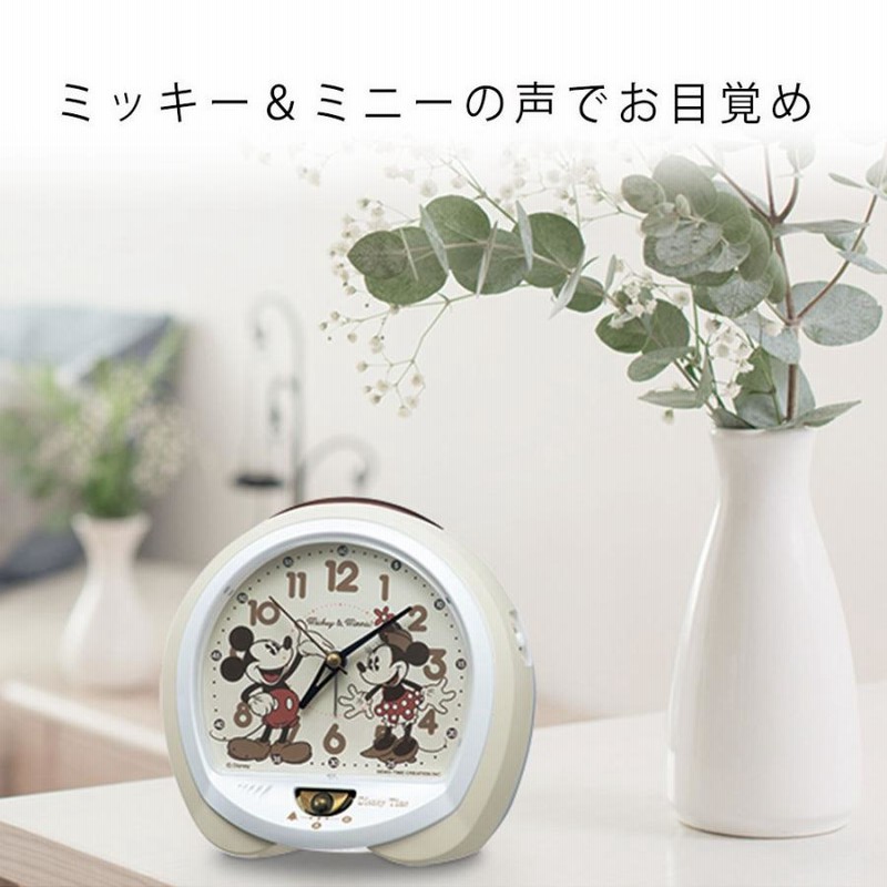 SEIKO セイコー 置時計 目覚まし時計 目置き時計 ディズニー ミッキー 