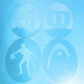 # c886t  網球拍logo板 標記板 改裝惡搞 搞笑定制diy 噴繪涂鴉網球愛好者用