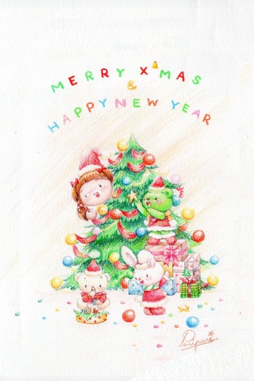 Christmas Time - 聖誕樹 明信片 | X'MAS POSTCARD