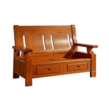 ASSARI-王安石全實木雙人座沙發