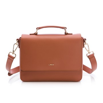 真皮翻蓋包-焦糖咖(289631110)