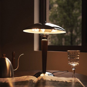 免運 附發票 超低價 工廠直銷 中古實木臺燈日式書房臥室床頭侘寂風民宿ins美式復古胡桃木燈具 快速發貨