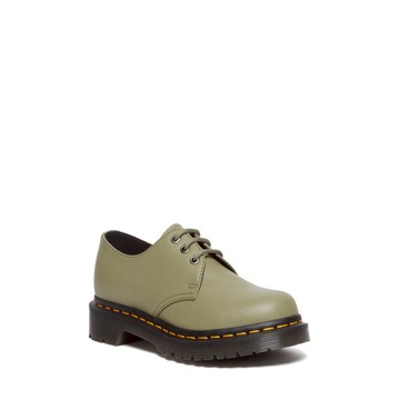 Dr. Martens 馬汀 1461 Virginia 皮革牛津鞋橄欖綠 女款