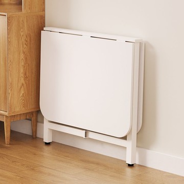 台灣公司 免稅開票 餐桌 簡易餐桌折疊小戶型家用吃飯桌子免安裝客廳長方形桌配套折疊桌凳S089快速出貨