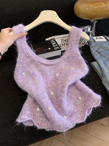 【新品上架】百搭系列．花漾光采立體花朵針織背心