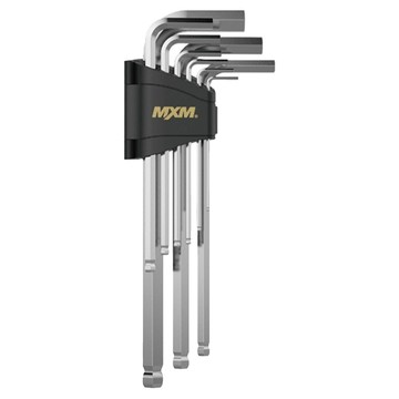 MXM TOOLS Long 球頭加長內六角扳手9件組  Cr-V材質  1組