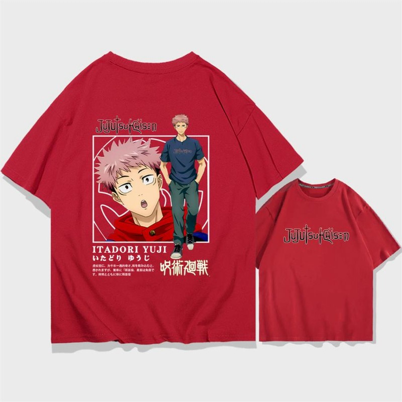 呪術廻戦 虎杖悠仁 いたどり ゆうじ Tシャツ トップス 夏 半袖