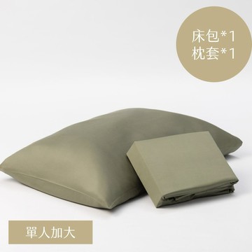 抱抱系列｜沁夏床包組-單人加大 冷杉綠