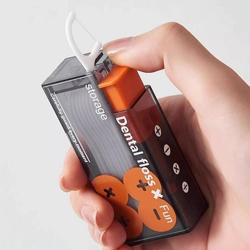 無用良品 潮流自動彈出牙線盒 隨身自動彈出牙簽盒 迷你牙線盒 牙線彈出收納盒 牙線盒 剔牙 交換禮物 生日禮物