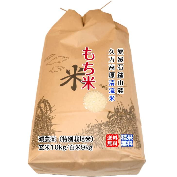 宇和海の幸問屋 2023年産 石鎚山麓 久万高原 もち米 玄米 10kg 清流米 減農薬 特別栽培米