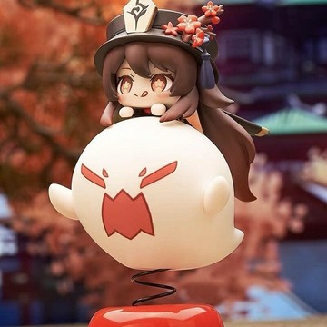 【新店熱銷】原神胡桃/Q版搖搖樂擺件Genshin二次元車載手辦擺件q版