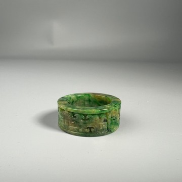 入秋 | 三彩翡翠扳指