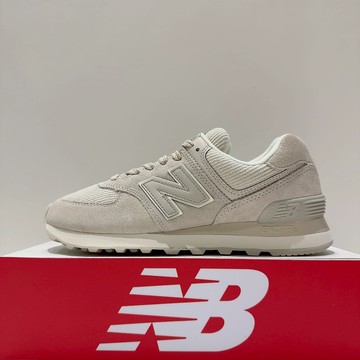 New Balance NB 574 女生 米灰色 麂皮 B楦 復古 舒適 運動 休閒鞋 WL574CBG