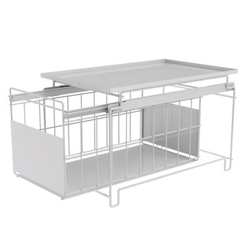 巧夫人 可疊式抽屜收納架 有蓋  鋼鐵烤漆 台灣製造  白色  1個