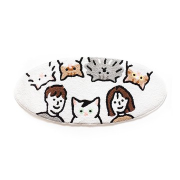 客製化寵物地墊 橢圓型 - 100 CM