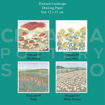 明信片 風景花卉