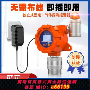 【台灣公司 可開發票】獨立插電工業可燃氣體報警氧氣氨氣一氧化碳硫化氫氮氣泄露探測器