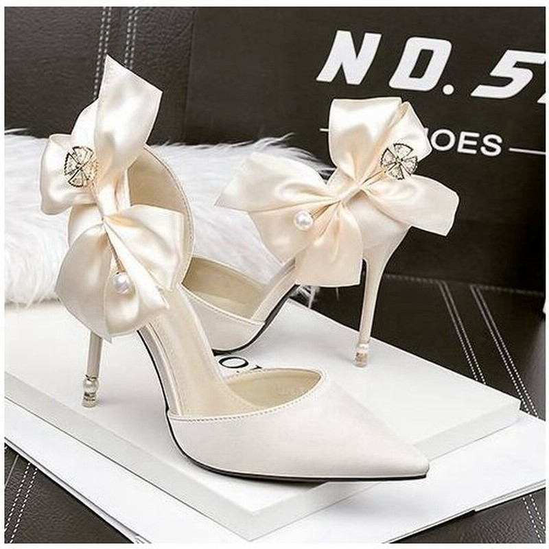 パンプス 痛くない 歩きやすい 大きいサイズ 結婚式 黒 春 夏 パーティーパンプス ピンヒール ハイヒール 美脚 結婚式用 二次会 バックリボン 靴 安い かわいい 通販 Lineポイント最大get Lineショッピング