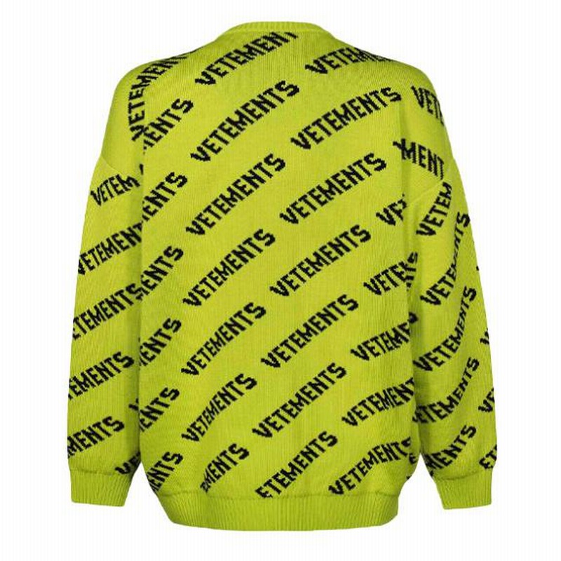 高級素材使用ブランド VETEMENTS VETEMENTS メリノウールニットL メンズ