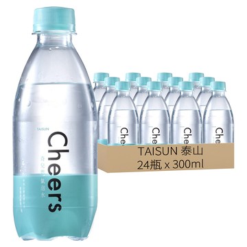 TAISUN 泰山 CHEERS 氣泡水  24個  300ml