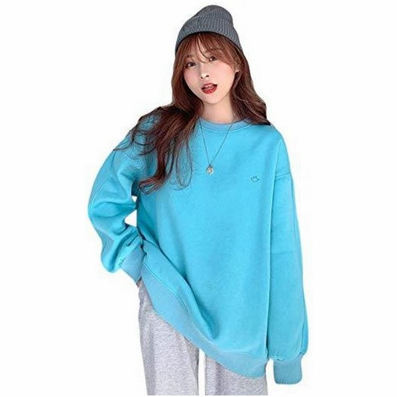 Ppeireeパーカー レディース 厚手 トップス フードなし トレーナー 裏起毛 スウェットパーカー ゆったり カット 通販 Lineポイント最大0 5 Get Lineショッピング