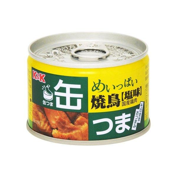 缶つま KK めいっぱい 焼鳥 塩味 ×24個セット(食品・おつまみ・缶詰)（4901592891365）