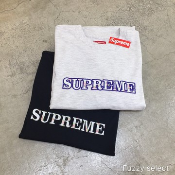 SUPREME 2018 FW18 FLORAL LOGO TEE 短T 黑 灰【逢甲 FUZZY】