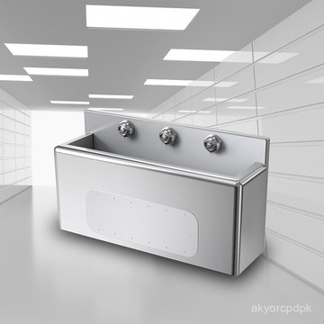 臺灣熱銷 宅配免運 🚚 304不銹鋼洗手池 防磕撞圓角立式監獄水槽旋鈕式開關不銹鋼水池 9JHM