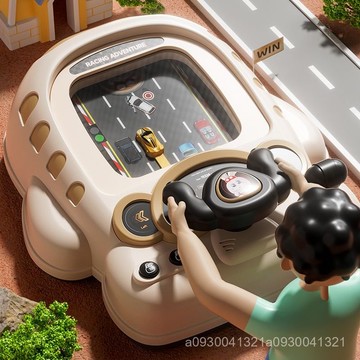 🔥【臺灣熱銷】賽車玩具 電動賽車 賽車遊戲機 賽車闖關 方嚮盤玩具 兒童賽車 賽車遊戲玩具 兒童玩具 賽車闖關遊戲機