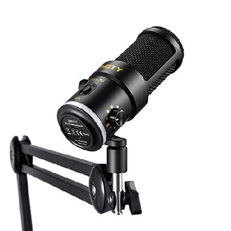 Deity VO-7U Boom Arm Kit USB Dynamic Podcast Microphone with RGB Lights for Game Podcast Stream (Black)