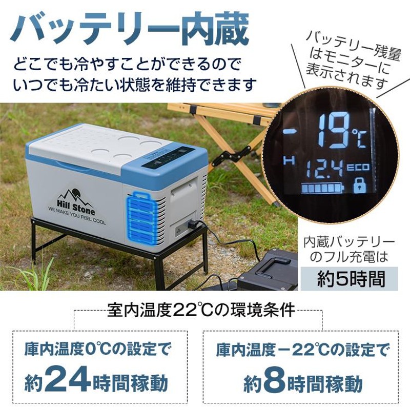 車用 冷蔵庫 冷凍庫 車載冷蔵庫 バッテリー内蔵 18l 12v 24v Ac Dc ポータブル クーラーボックス 保冷 ドライブ キャンプ アウトドア 災害 避難 カー用品 Ee218 通販 Lineポイント最大0 5 Get Lineショッピング
