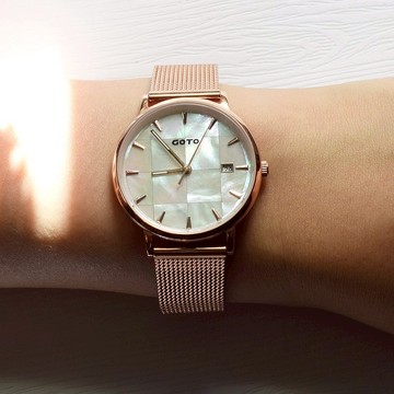 GOTO-Nostalgia懷舊系列-拼貼玻璃-貝殼窗花-白貝