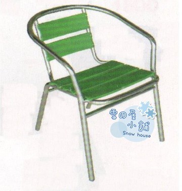 ╭☆雪之屋小舖☆╯O-32P15 塑板椅/戶外摩登椅/戶外休閒椅/餐椅(綠色)