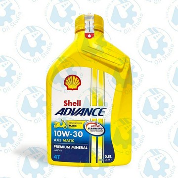 《油工坊》SHELL ADVANCE AX5 SCOOTER 4T 10W30 0.8L