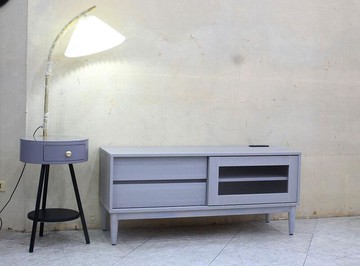 【歐風別館】狄恩四尺灰色電視櫃【USB充電】【基隆至台中免運費】